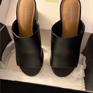 Lane Bryant Black Mules for Women. Sz 8 Wide